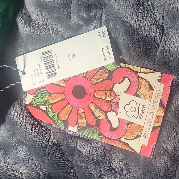 FARM Rio Green Wide Leg Pants - Picture 2 of 2